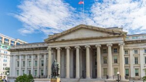 The U.S. Treasury building in Washington, D.C.