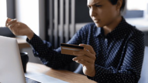 Frustrated woman tries to deduct theft loss from her federal income taxes.