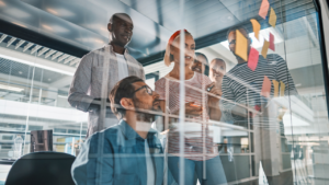 Startup Business Conversation Post It Notes