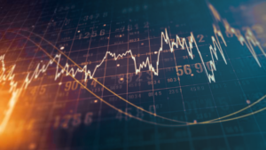 Stock market graphic