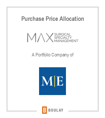 Purchase Price Allocation: MAX Surgical Specialty Management. A portfolio company of M|E.