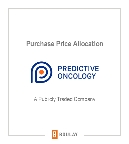 Purchase Price Allocation: Predictive Oncology. A publicly traded company.