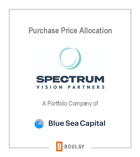 Purchase Price Allocation: Spectrum Vision Partners. A portfolio company of Blue Sea Capital.